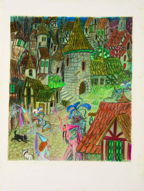 ohne Titel (Ritter in Altstadt) - Emil Medardus Hagner 