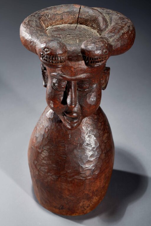 untitled (head with snake) 