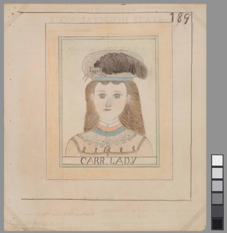 untitled  ( Endia Girl (verso) / Carr. Lady (recto) ) 