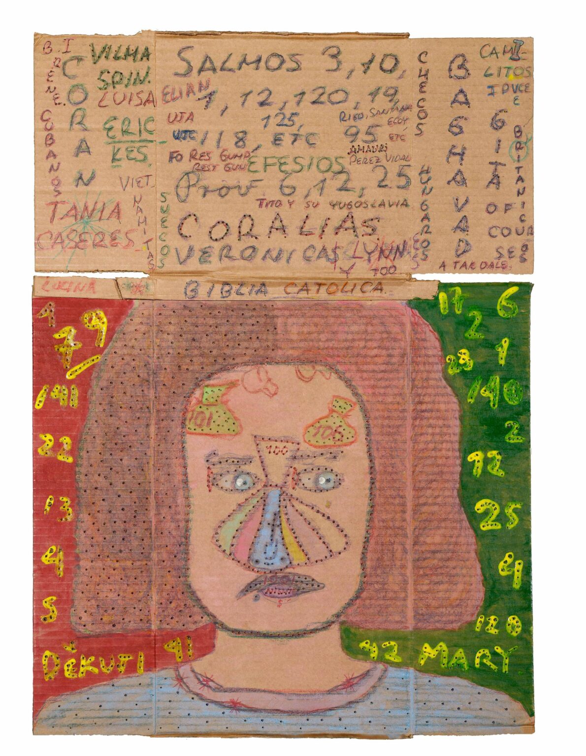 untitled (head with coloured nose) - Carlos Javier Garcia Huergo (gen. Carlitos) 