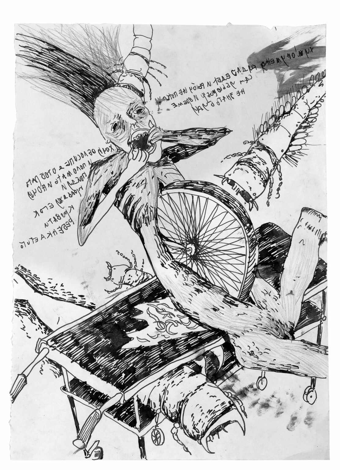 untitled (wheel in stomach) - Forma Jaremtschuk (gen. Stanislav Volgograd Azarov) 