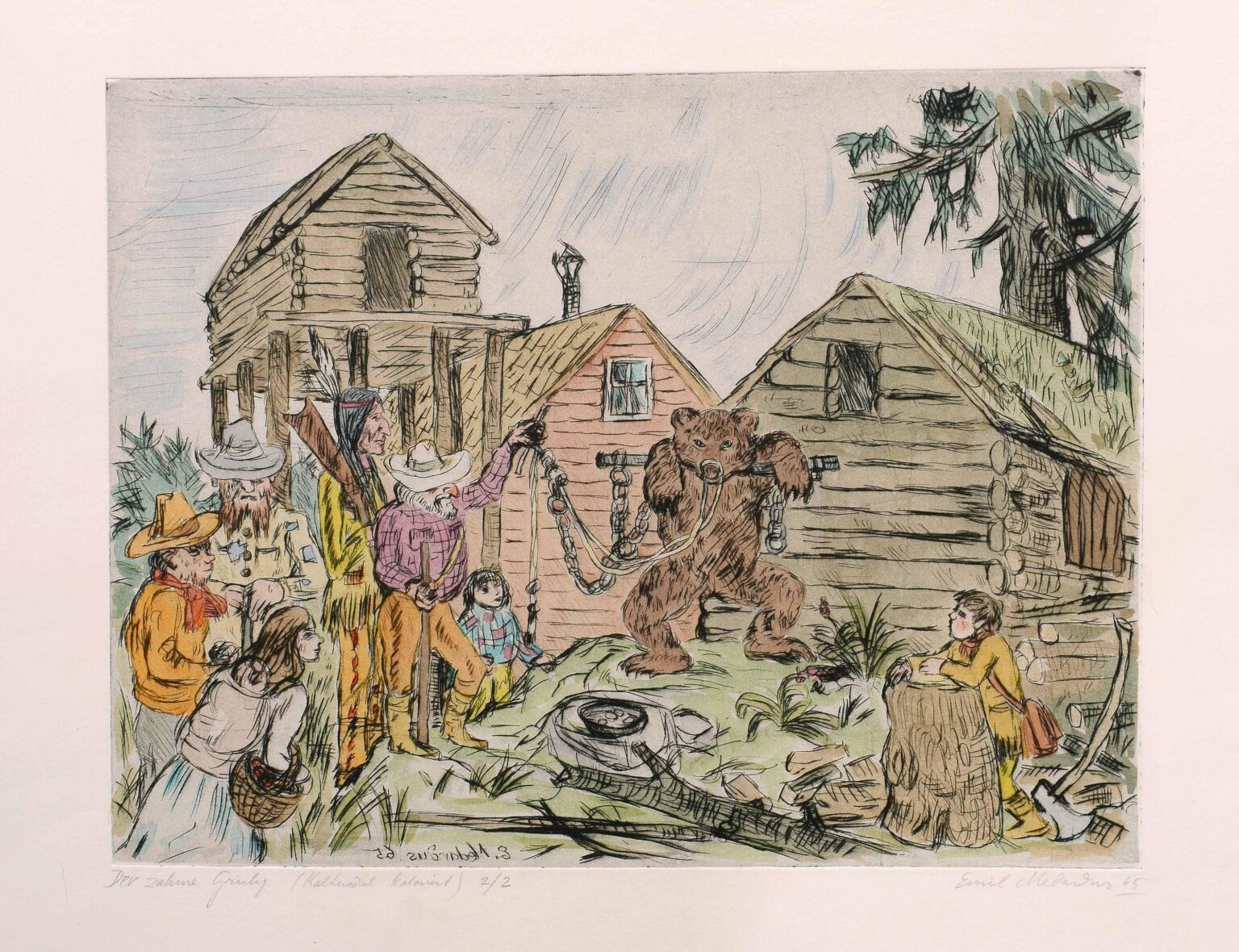 the tame grizzly - Emil Medardus Hagner 