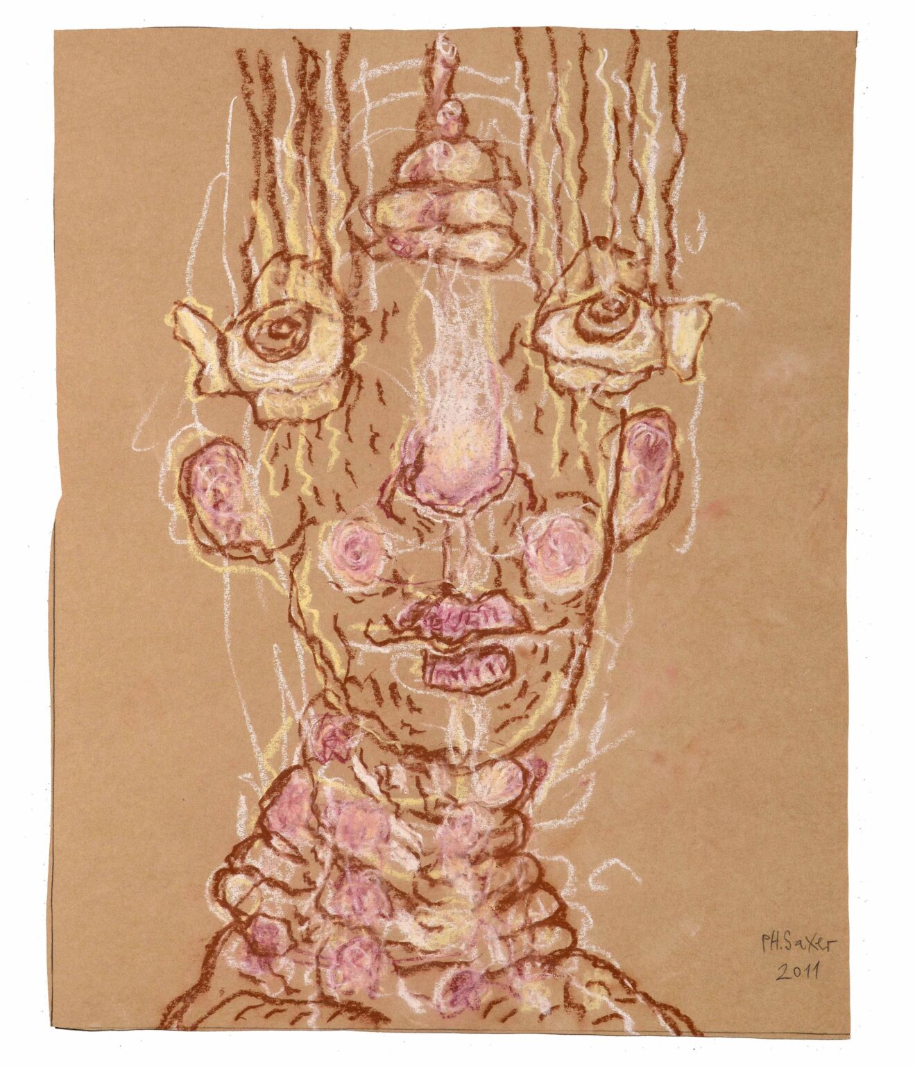 untitled (biased head) - Philippe Saxer 