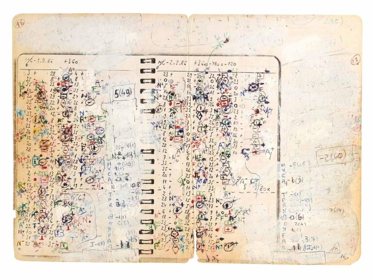 ohne Titel (mathematisches Blatt 1) - Jean-Daniel Allanche 