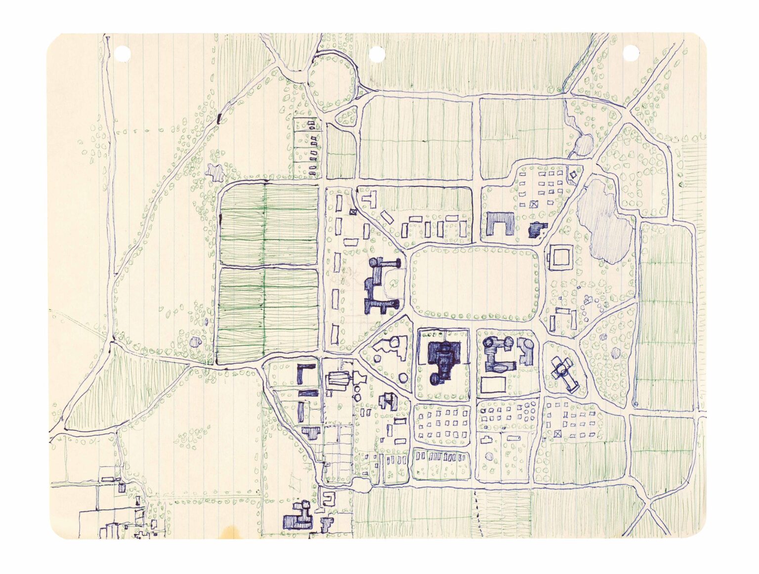 untitled (recto: coloured outline / verso: coloured outline) - Warren A. Van Ess 