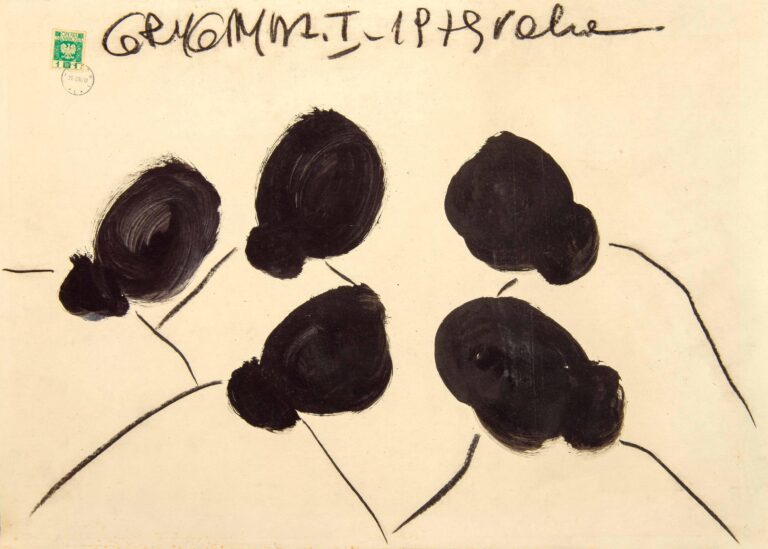ohne Titel (Schwarze Köpfe) - Wladislaw Grygny 