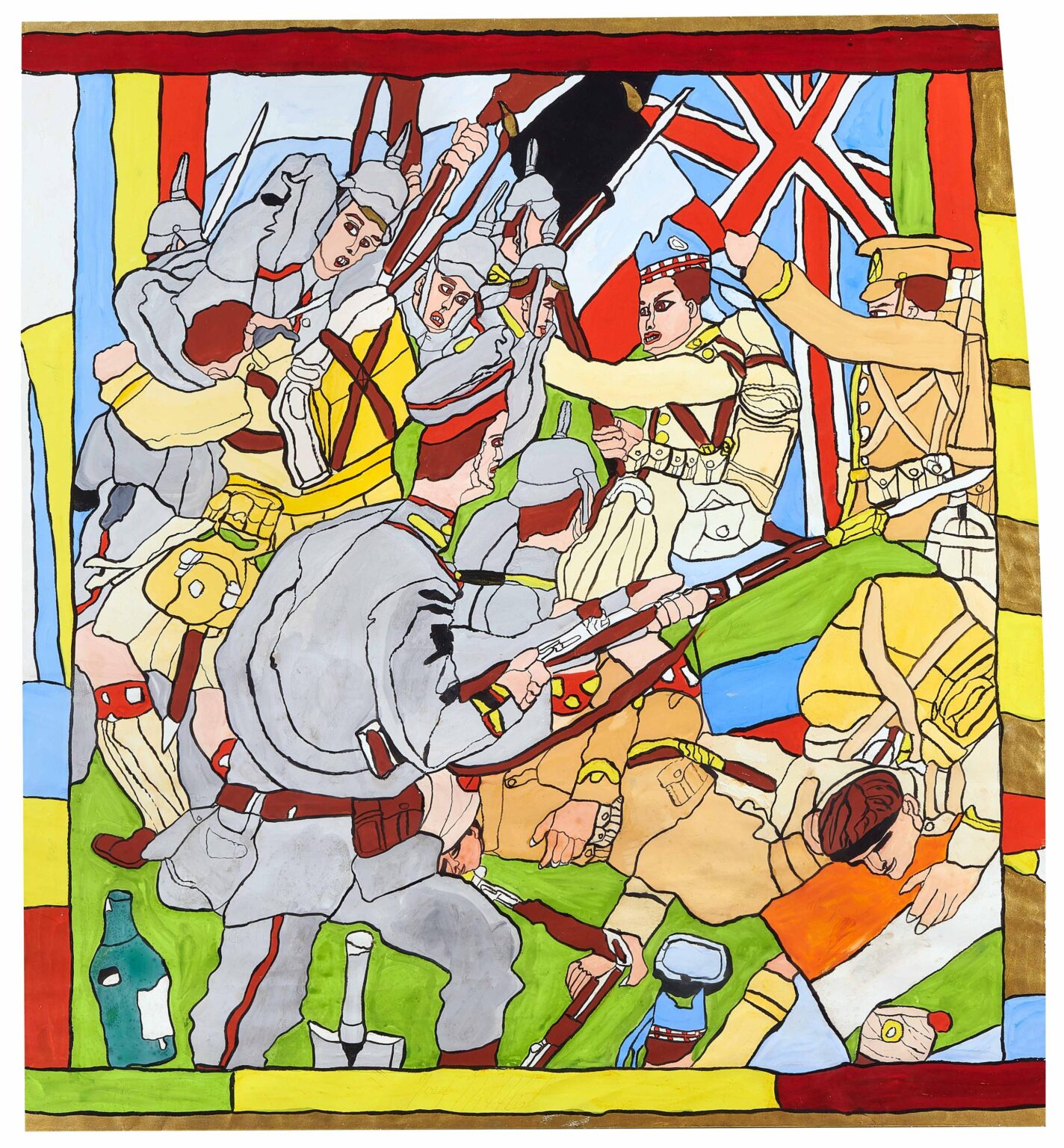 battle with Kosak - Josef Wittlich 