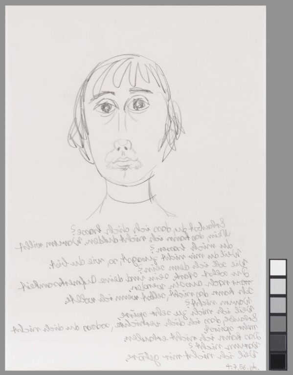 untitled (boy over text) - Adelheid Duvanel 