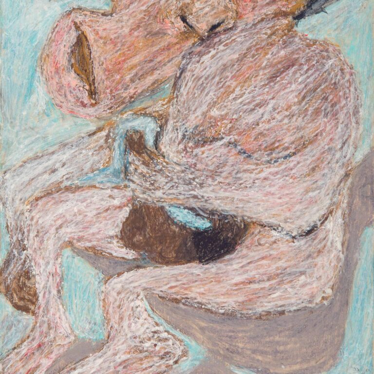 ohne Titel (Sitzender Mensch ) 