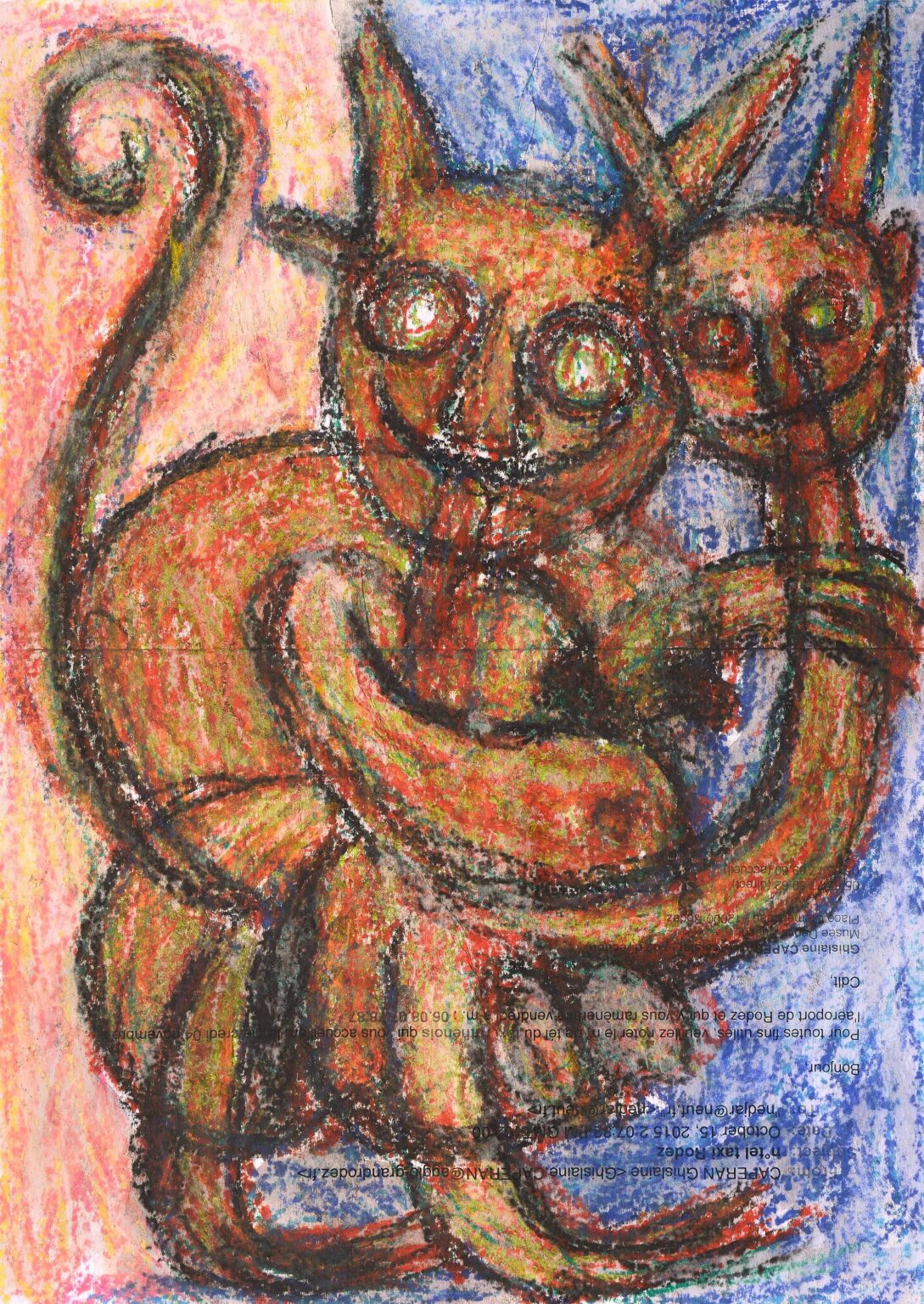untitled (cats / devil) - Michel Nedjar 