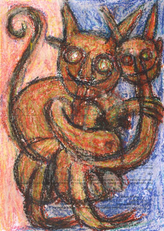 untitled (cats / devil) - Michel Nedjar 