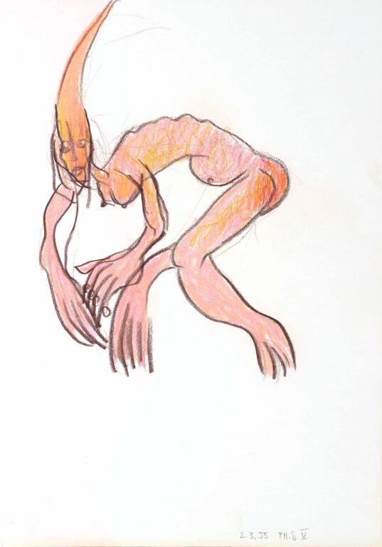 untitled (crooked woman) - Philippe Saxer 