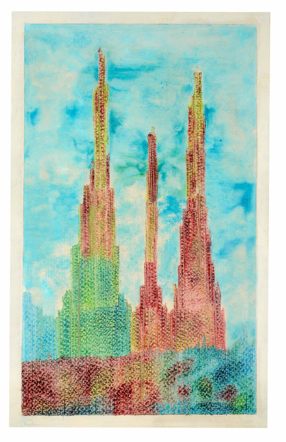 untitled (skysraper) - Eugene Von Bruenchenhein (gen. Maurice) 