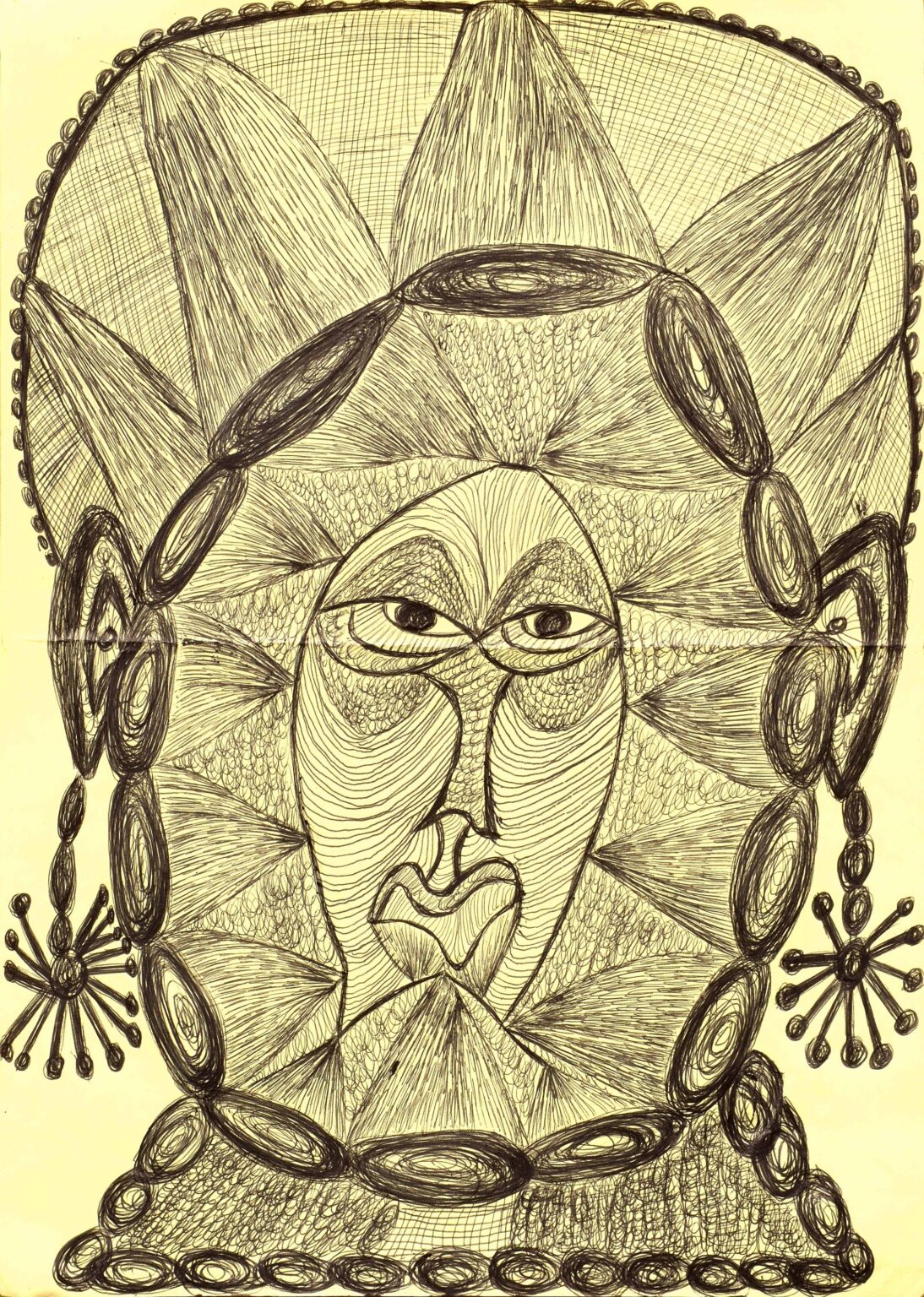ohne Titel (gelber Kopf) - Ernst Kolb 