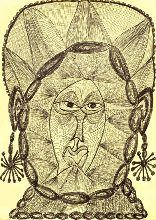 untitled (gelber Kopf) - Ernst Kolb 