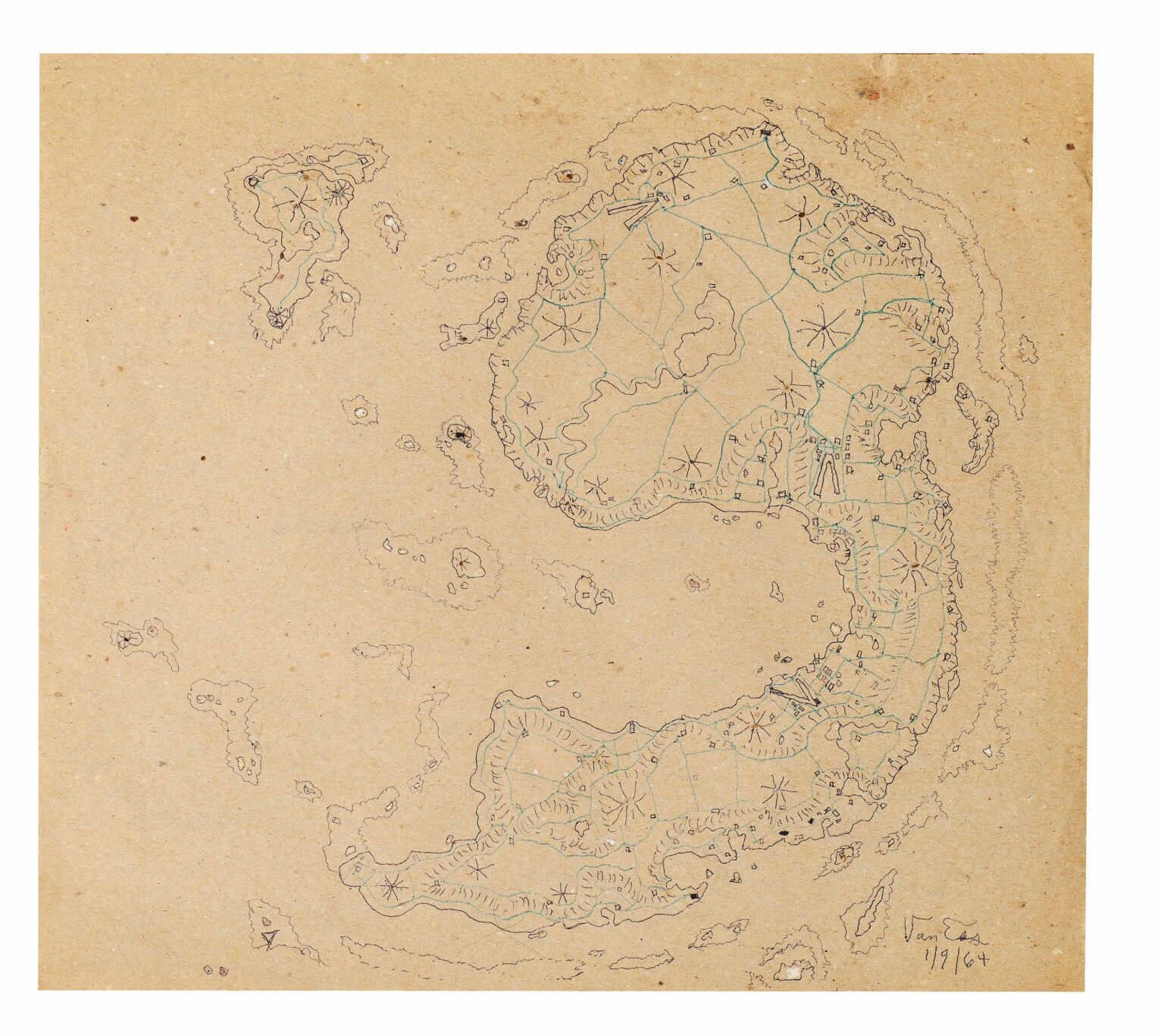 untitled (mushroom-formed island) - Warren A. Van Ess 