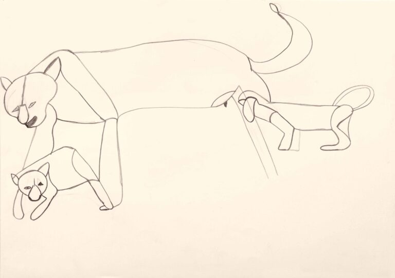 ohne Titel (drei Tiere) - Pankraz Frenzel 