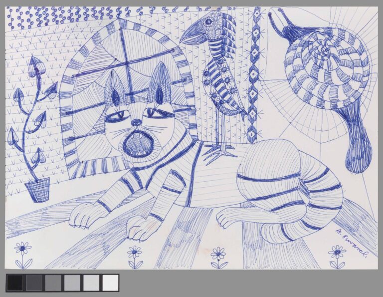 untitled (predator, bird, snail) - Adelheid Duvanel 