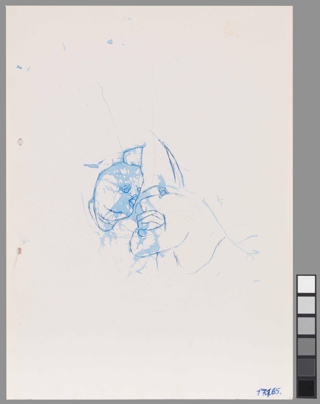 untitled (blue face) - Karl Fr&uuml;h 