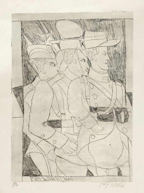 untitled (three soliders) - Josef Wittlich 