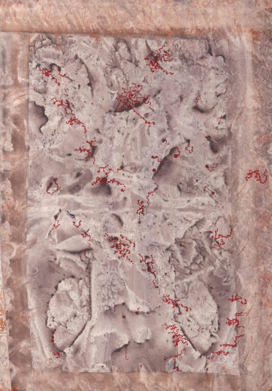 ohne Titel (abstrakt rot-braun) - Eugène Gabritschevsky 