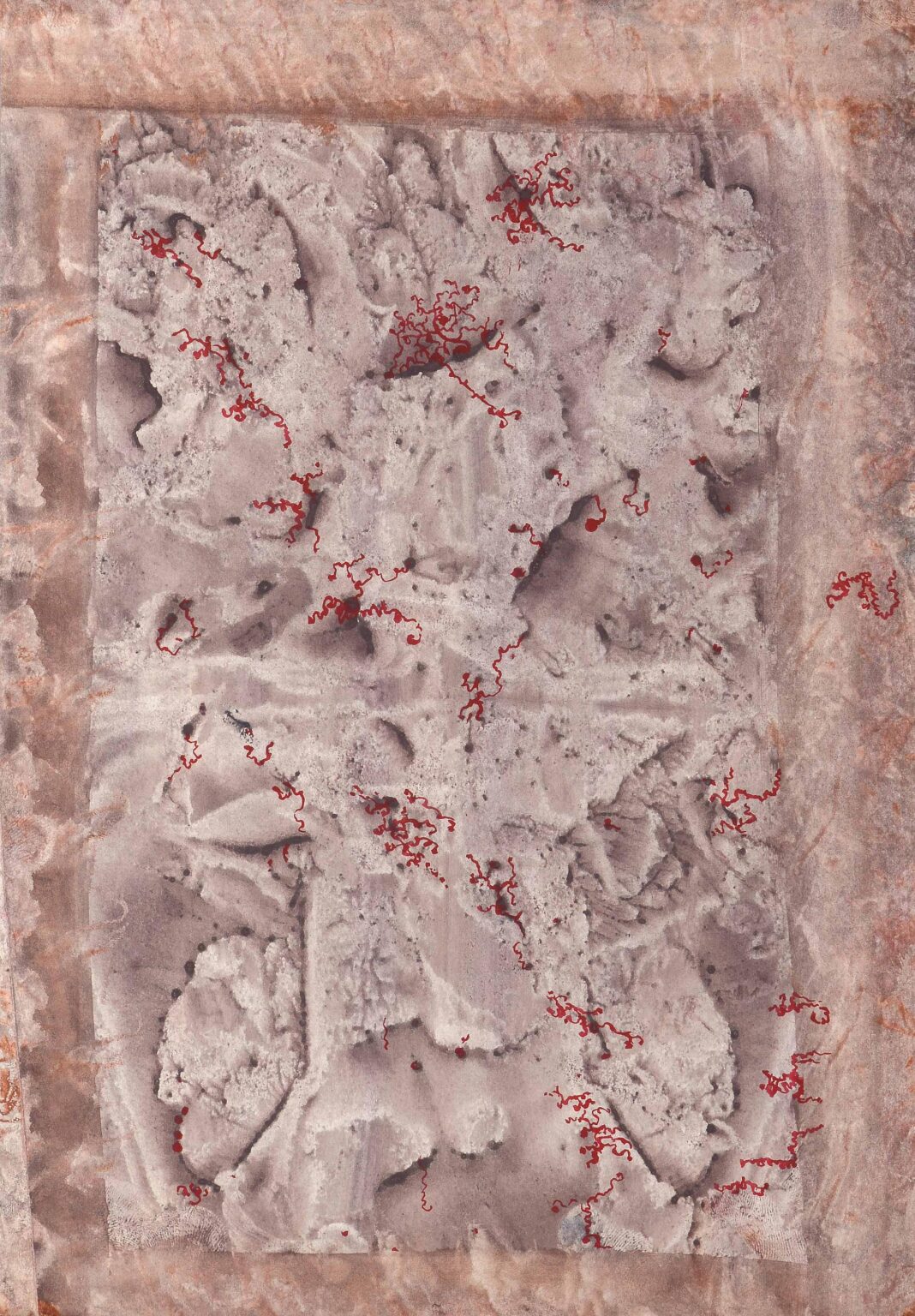 untitled (abstract red-brown) - Eug&egrave;ne Gabritschevsky 