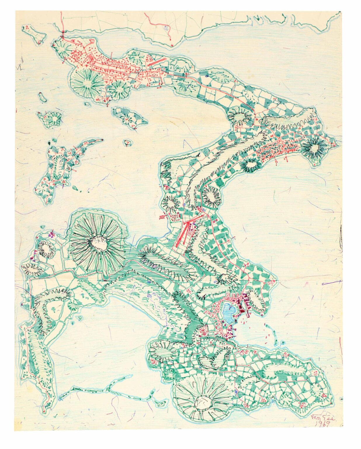 untitled (green peninsula) - Warren A. Van Ess 