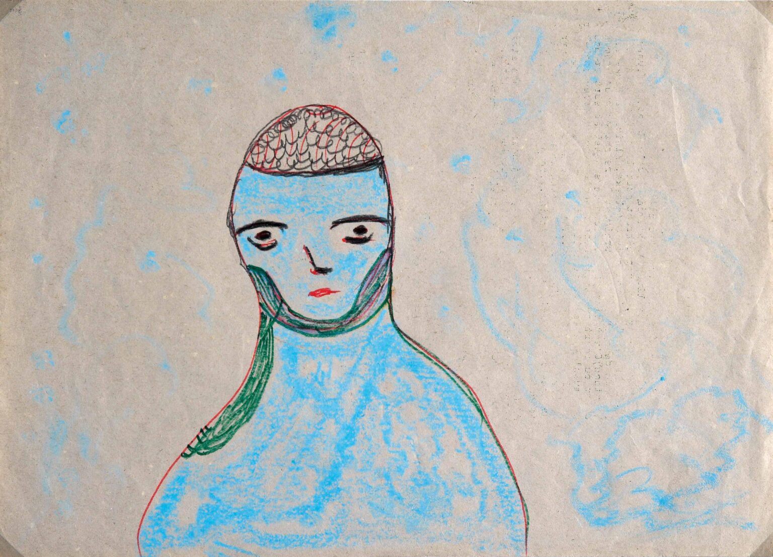 Selbstportrait - Martha Gr&uuml;nenwaldt 