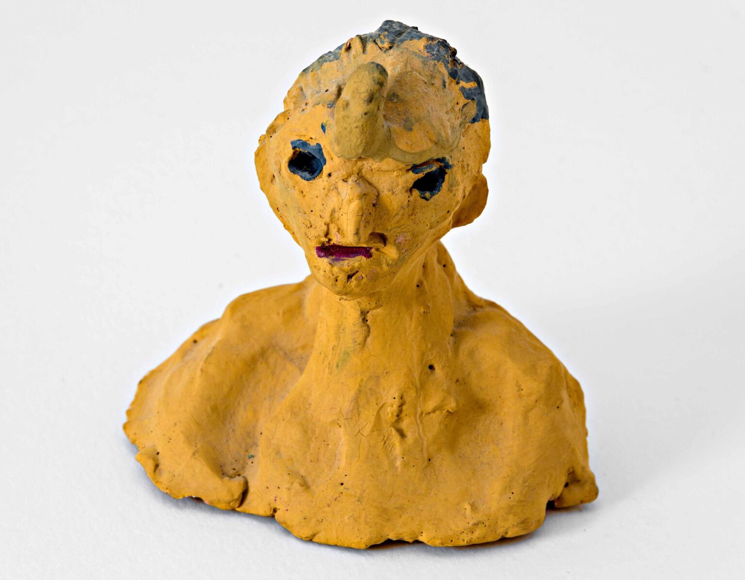 untitled (yellow man with unicorn) - Louise Tournay 