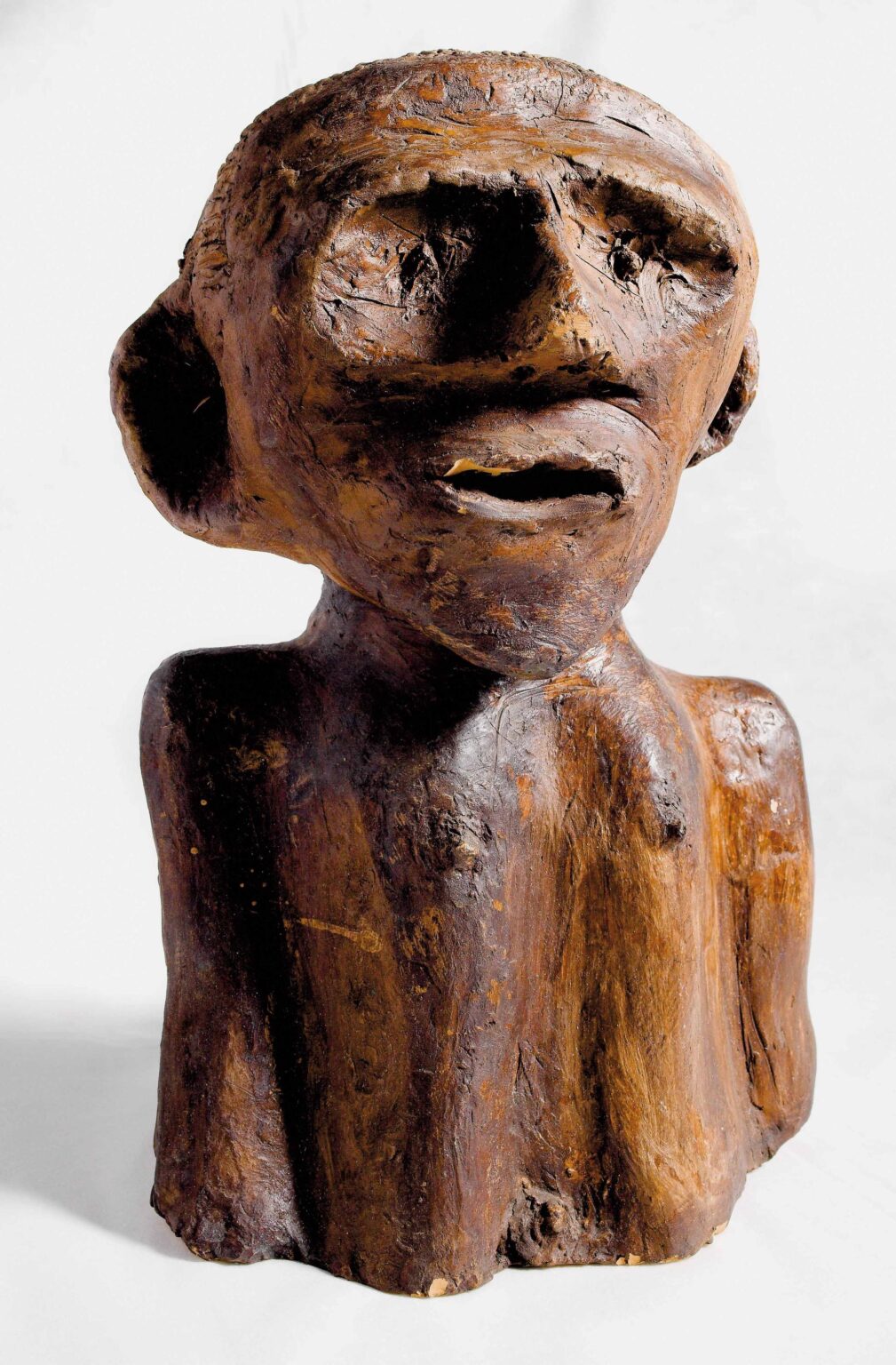 ohne Titel  (busto legno) - Giordano Gelli 