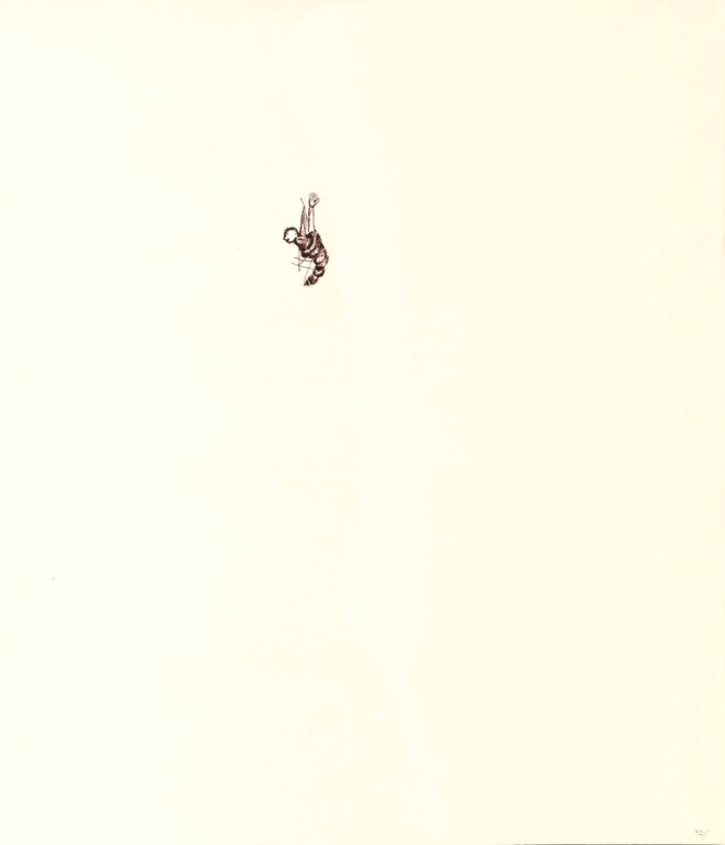 untitled (man in a cocoon) - Philippe Saxer 