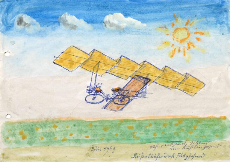 ohne Titel (Mesmer, Gustav, Stufenlaeuferdeckfahrrad.psd) - Gustav Mesmer 