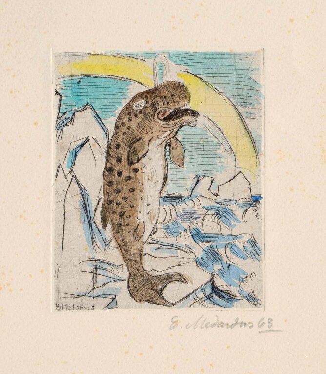 untitled (standing whale) - Emil Medardus Hagner 