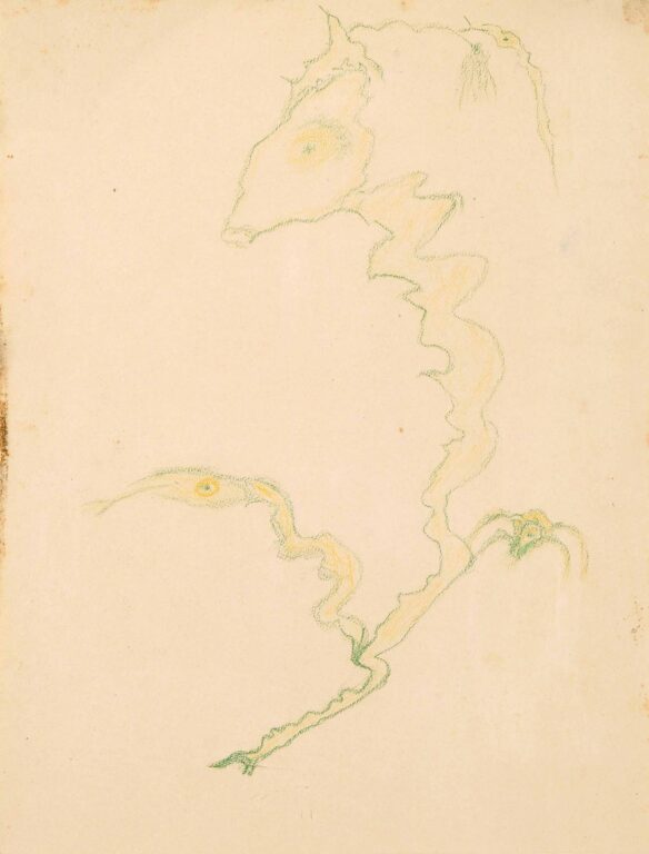 ohne Titel (Schlangenmann) - Heinrich Anton Müller 