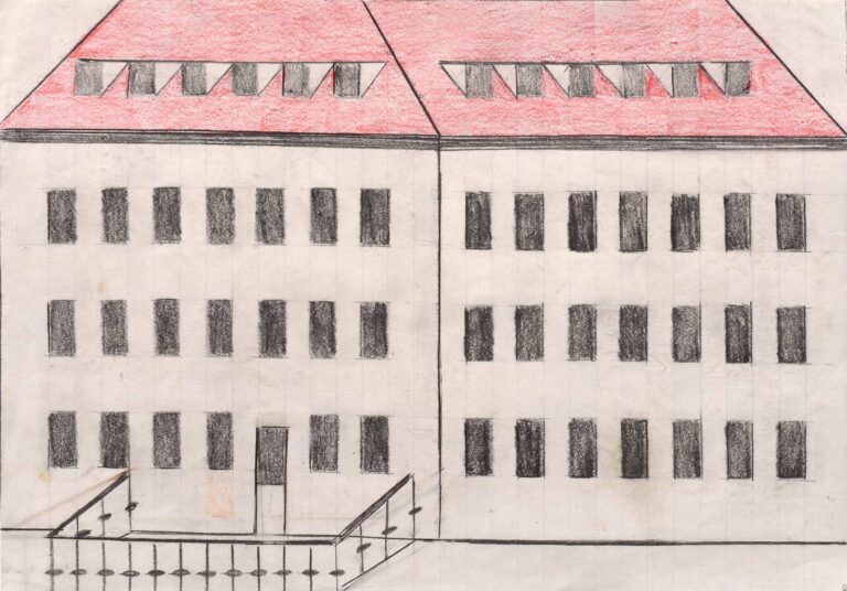 untitled (house with grid) - Helene Reimann 
