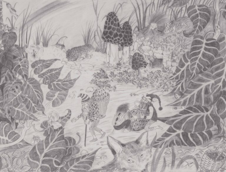 untitled (midgets with mushrooms) - Emil Medardus Hagner 