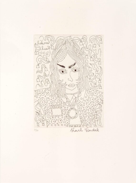 untitled  (women with amulet) 