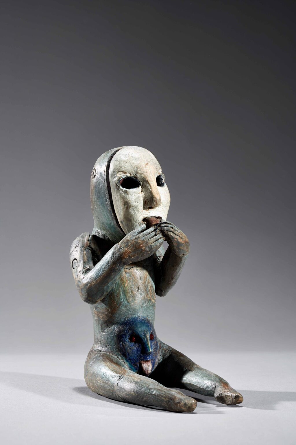 ohne Titel (H&auml;nde vor Mund) - Richard C. Smith 