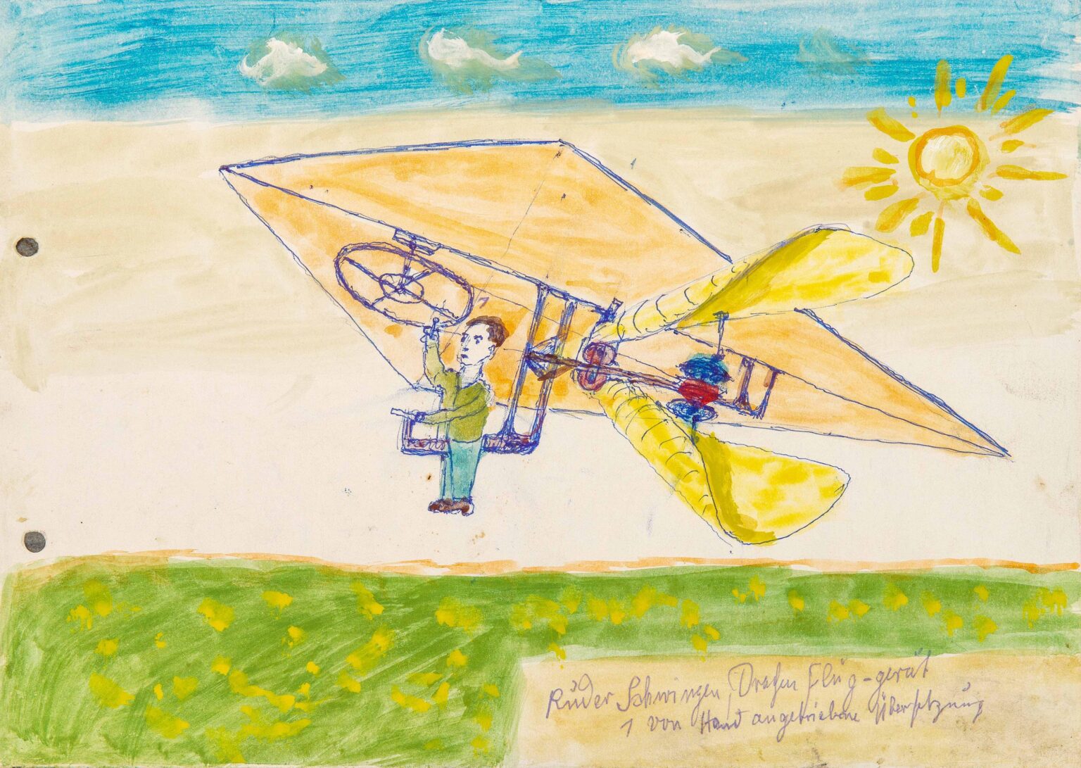 untitled (rowing, doublelinkage, dragon, flying machine) - Gustav Mesmer 
