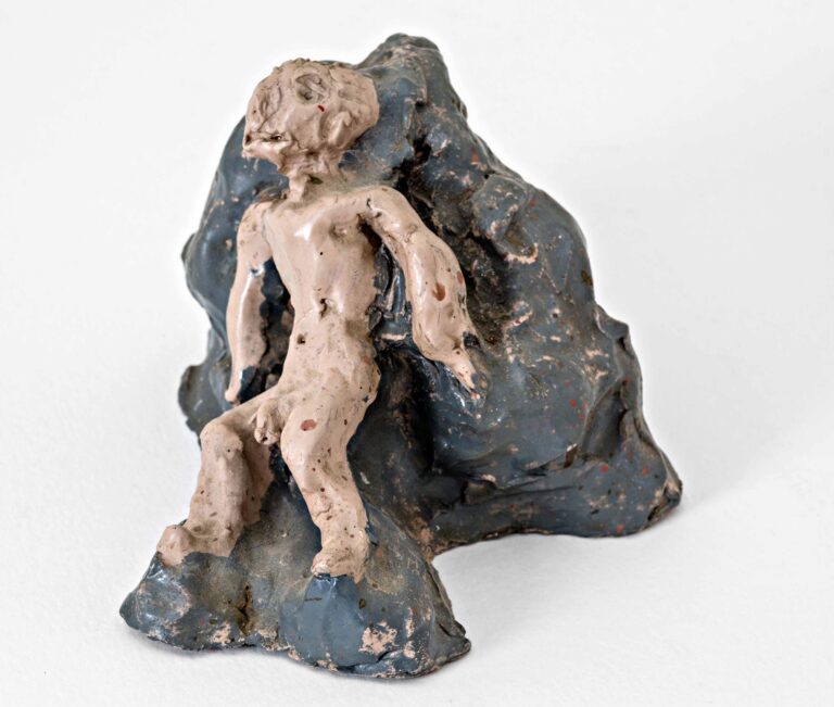 untitled (dead man on a rock) - Louise Tournay 