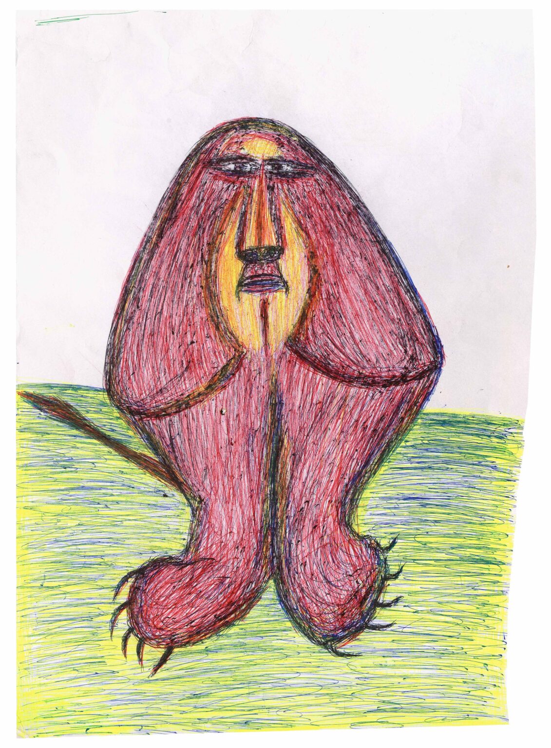 untitled (lion) - Kashinath Shankar Chawan 