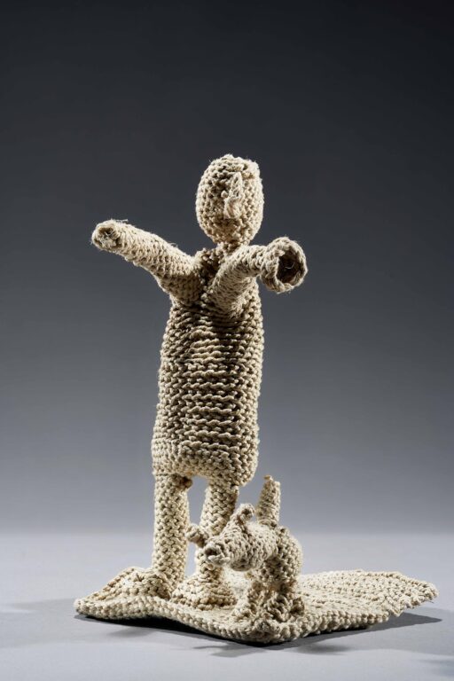 untitled (figure with dog) - Alfred Stief 