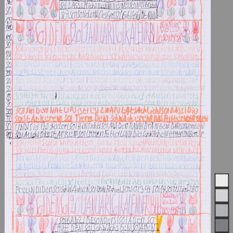 ohne Titel (So/So/Dem/Januarkalender) 