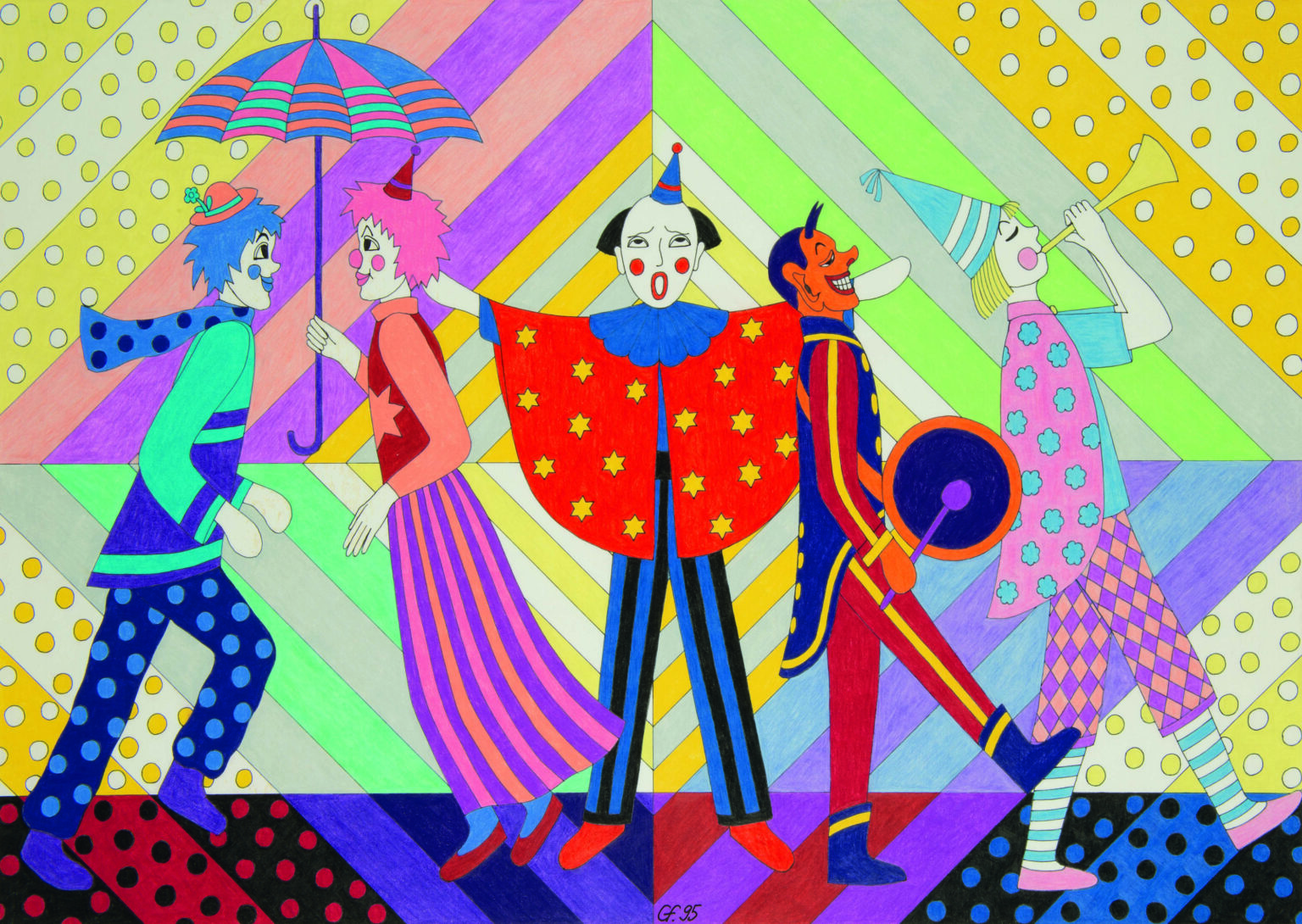 at the carnival parade - Gertrud Frey 