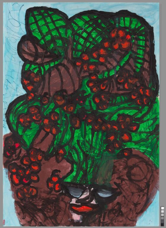 untitled (cactus head) - Franca Settembrini 