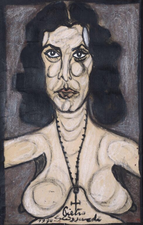 ohne Titel (ältere Frau) - Pietro Ghizardi 