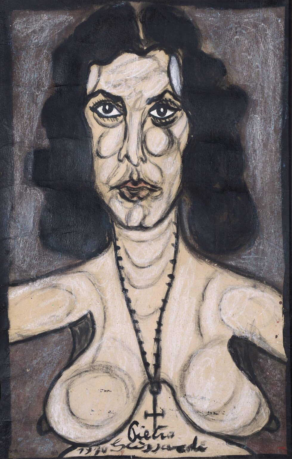 ohne Titel (&auml;ltere Frau) - Pietro Ghizardi 