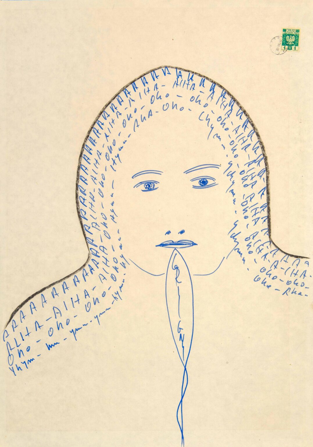 untitled (portrait of a woman) - Wladislaw Grygny 