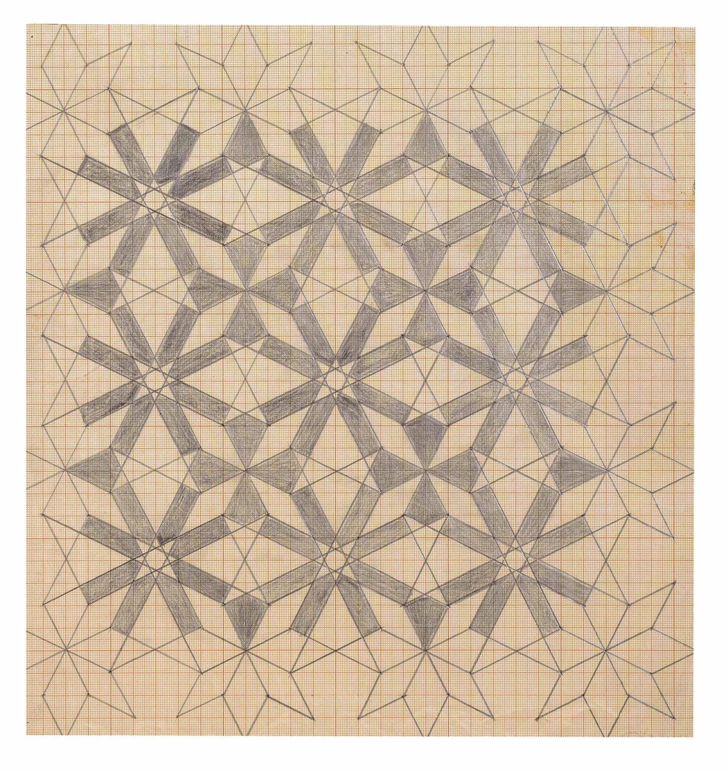ohne Titel (graues Mandala) - Emma Kunz 