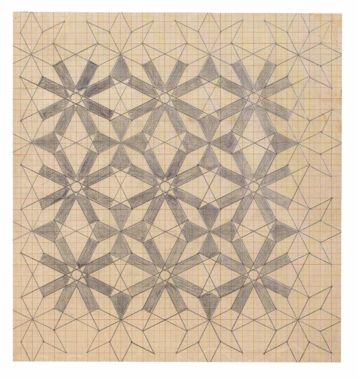 ohne Titel (graues Mandala) - Emma Kunz 